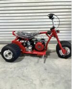 custom-built red and black mini trike - Image 2